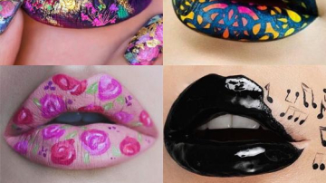 Капкейки, суши и цветы на губах: в Instagram появился новый тренд