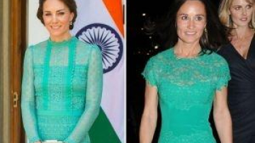 Kate si Pippa Middleton, in rochii aproape identice. Pe cine arata mai bine tinuta verde menta?