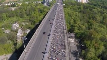 Кишиневский марафон сняли с высоты птичьего полета