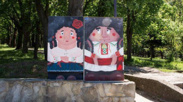 În parcul „Valea Morilor” a apărut ”soția” lui Guguță