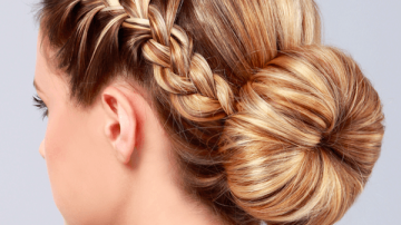 Cum să faci un coc cu ajutorul unui burete circular de păr