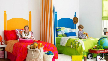 Amenajarea camerei comune pentru băiețel și fetiță