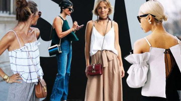 Topurile cu bretele: cele mai actuale modele ale acestei veri