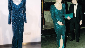 O rochie de seară, purtată de prinţesa Diana, a fost vândută cu 136.000 de dolari