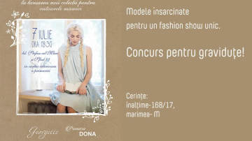 Căutăm modele însărcinate pentru un fashion show unic!