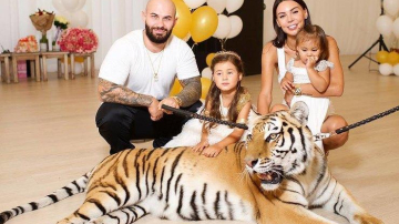 Принцесса Египта: Джиган привел на день рождения дочери живого тигра