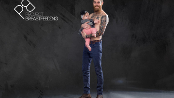 Proiect foto: despre bărbaţi şi... alăptare la sân