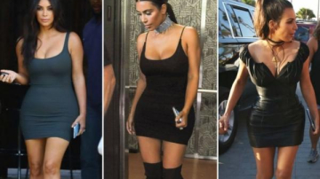 S-a "specializat" pe rochii minuscule. Kim Kardashian redefineste termenul de "little black dress"