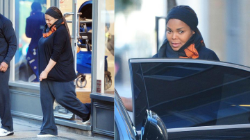 Беременная Джанет Джексон попала в объектив папарацци