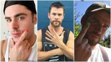 Зачем Крис и Лиам Хемсворт красят ногти цветным лаком