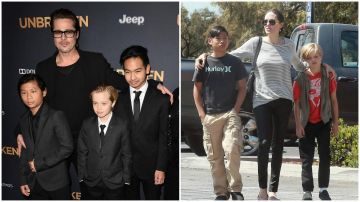 Двое из шести детей Джоли и Питта хотят остаться с отцом