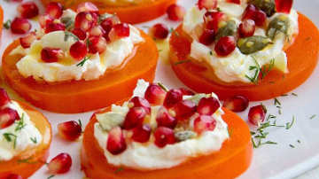 Gustare cu persimmon