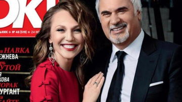 Valeriy Meladze a apărut în premieră pe coperta unei reviste, alături de soția Albina Dzhanabaeva