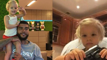 Снимок дочери Тимати, играющей с оружием, вызвал шквал критики в Сети