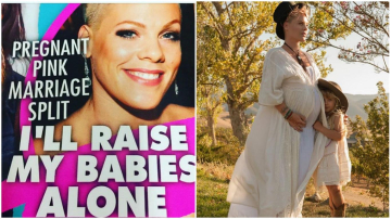 Беременная Пинк в ярости от сплетен о разводе