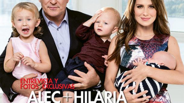 Алек Болдуин появился на обложке с женой и тремя детьми