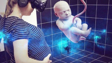 Использовав виртуальную реальность - родители смогли рассмотреть свою дочь в утробе матери