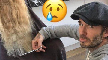 Дэвид Бекхэм сам подстриг свою дочь