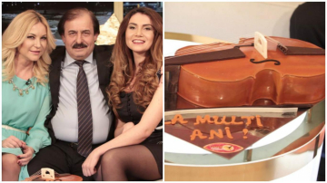 Un tort minunat de la patiseria Colibri, pentru maestrul Nicolae Botgros, de ziua lui de nastere