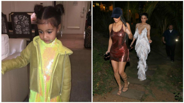 Дочка Ким Кардашьян рекламирует коллекцию детской одежды от своей мамы