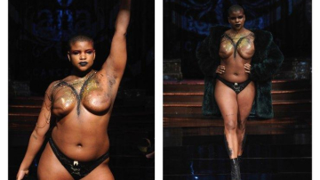 Женщины, победившие рак груди, вышли на подиум Недели моды топлес