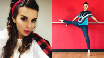 Беременная Анна Седокова показала живот и растяжку у станка