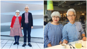 Sunt căsătoriţi de 37 de ani şi întotdeauna îşi asortează ţinutele cu stil! Așa arată cel mai fashion cuplu din Japonia