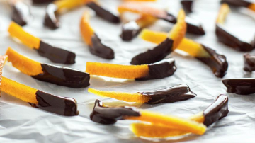 Coji de portocale confiate