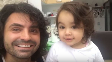 Pepe a sărbătorit ieri 2 ani de la venirea pe lume a mezinei sale. Fetița e copia în mininatură a tatălui