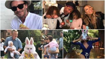Как зарубежные звезды с детьми праздновали Пасху