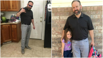 Папа пришел забирать дочку в мокрых штанах и стал знаменитым