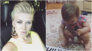 Fetița Karizmei îi calcă pe urme! Cât de bine știe să cânte Daria la pian