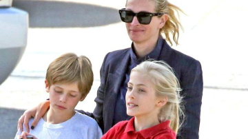 Джулия Робертс взяла детей-двойняшек на шопинг в Малибу