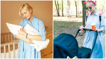 Polina Gagarina, la plimbare cu fiica nou-născută!