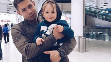 Stas Pieha și-a arătat fiul de 3 ani