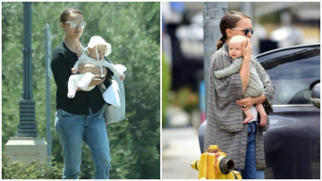 Primele imagini publice cu Natalie Portman şi fiica ei