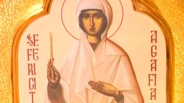 Creştinii ortodocşi o sărbătoresc astăzi pe Sfînta Agafia