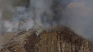 Imagini apocaliptice din locul unde au ars 5 ha. de crengi uscate (VIDEO)