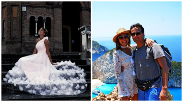 Cristina Surdu s-a măritat? Bloggerița a îmbrăcat rochia de mireasă