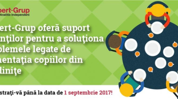 Suport părinților pentru a soluționa problemele legate de alimentația copiilor din grădinițe