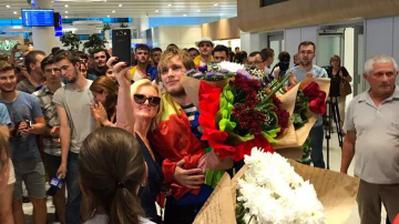 Cum a fost întâmpinat judocanul Eugen Matveiciuc la aeroport