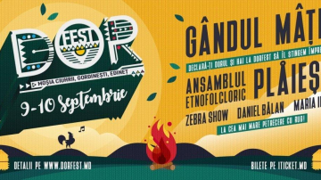 Haideți să sărbătorim DORUL la primul festival internațional din nordul Moldovei