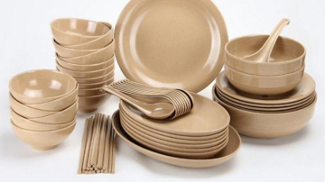 Veselă fabricată din tărîțe