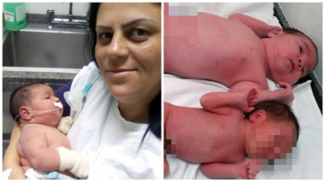 O mamă a născut o fetiță de aproape 6 kg