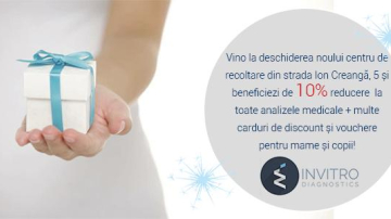 Invitro Diagnostics deschide un nou centru de recoltare! Promoții, reduceri și cadouri până pe 13 noiembrie