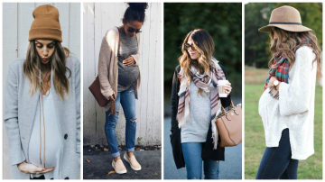 Și iarna poți fi o graviduță stilată. 20 de ținute chic