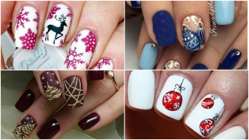 Idei de manichiură pentru Crăciun și Revelion