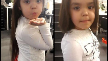 O fetiţă de cinci ani şi-a donat părul în scop caritabil