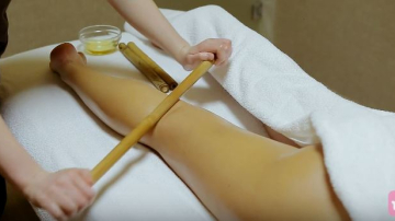 Массаж бамбуковыми палочками в салоне Aquaterra
