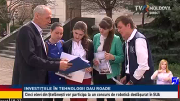 5 elevi din Moldova vor participa la un concurs de robotică, desfăşurat în SUA